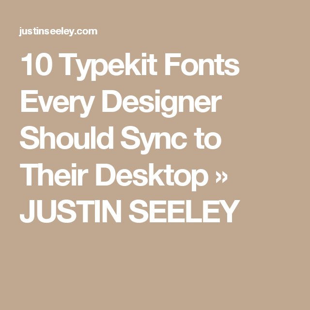 typekit fonts download